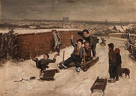 'Glissade aux environs de Bruxelles'