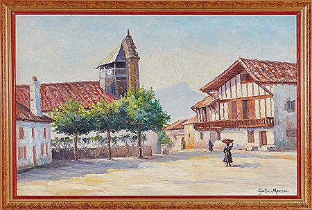 La Place de Bidart by Gaston Auguste Moreau - Auction record, sale price, and art valuation. Compare with similar artists and explore comparable artworks.