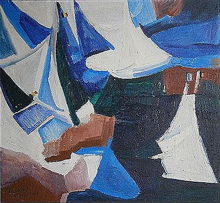 'Voiles, Blankenberghe' by Alfred Prowizur - Auction record, sale price, and art valuation. Compare with similar artists and explore comparable artworks.
