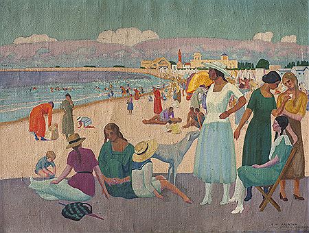 Escena de playa