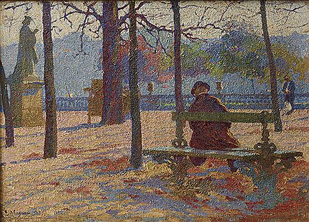 LE JARDIN DU LUXEMBOURG by Lucien Mignon - Auction record, sale price, and art valuation. Compare with similar artists and explore comparable artworks.