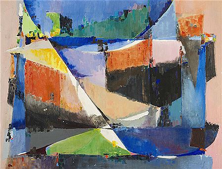 By boat, 1955