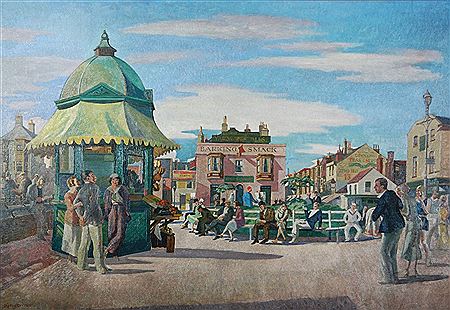 'Great Yarmouth August (1932)' by Harry Rutherford - Auction record, sale price, and art valuation. Compare with similar artists and explore comparable artworks.