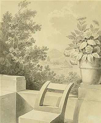 La terrasse sur le lac, et le portail (2)