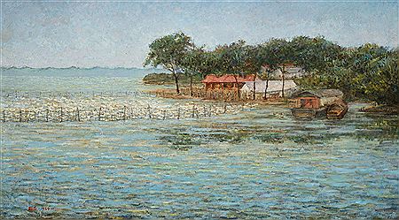 DUCK FARM IN WULI LAKE by Ruinian Li - Auction record, sale price, and art valuation. Compare with similar artists and explore comparable artworks.