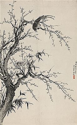 MAGPIE AND PLUM by Yu Zhang - Auction record, sale price, and art valuation. Compare with similar artists and explore comparable artworks.