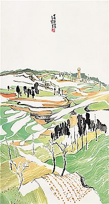 SUNNY FIELDS by Hongjin Chu - Auction record, sale price, and art valuation. Compare with similar artists and explore comparable artworks.