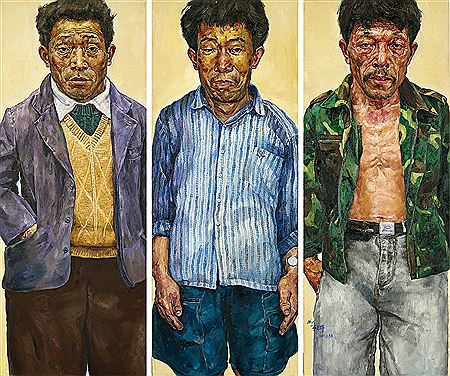 Manual Workers Series No.26(Triptych) by Hua Shen - Auction record, sale price, and art valuation. Compare with similar artists and explore comparable artworks.
