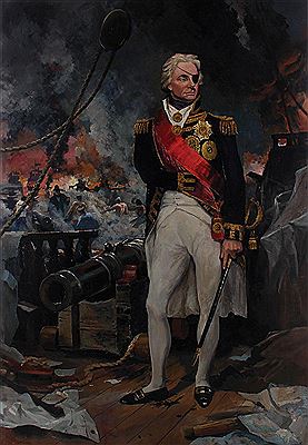 LORD NELSON, at the battles of Trafalgar