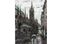 St. Zevelous Church by Shigeru Nakanishi - Auction record, sale price, and art valuation. Compare with similar artists and explore comparable artworks.