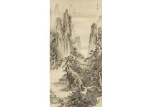 Pavilions in the Mountains by Hogai Kano - Auction record, sale price, and art valuation. Compare with similar artists and explore comparable artworks.