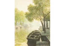 Boat under the tree
