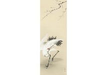 Red plum and crane