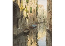 Row of houses along the canal