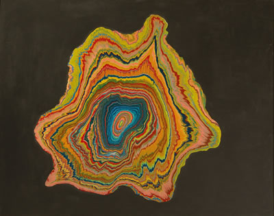 BLACK WHIRLPOOL by Shozo Shimamoto - Auction record, sale price, and art valuation. Compare with similar artists and explore comparable artworks.