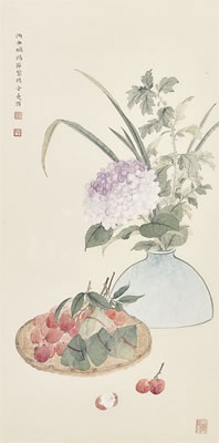 Lychee and Flowers