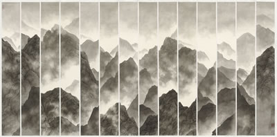 In the Mountains No. 17 by Mingde Zhou - Auction record, sale price, and art valuation. Compare with similar artists and explore comparable artworks.