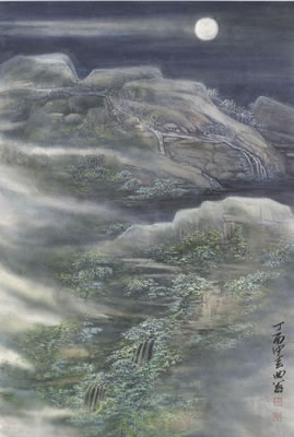 Bright Moon by Zuqing Weng - Auction record, sale price, and art valuation. Compare with similar artists and explore comparable artworks.