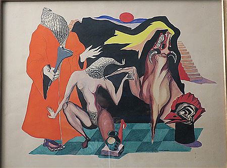 Le Grand prêtre, Léda et le Minotaure by Dimitri Varbanesco - Auction record, sale price, and art valuation. Compare with similar artists and explore comparable artworks.