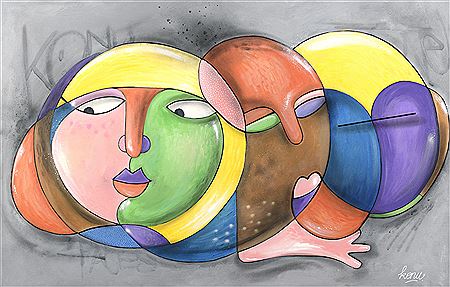 Three Faces of Spirit by Konu - Auction record, sale price, and art valuation. Compare with similar artists and explore comparable artworks.