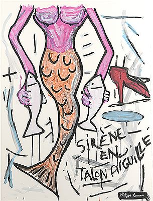 Sirène en talon aiguille