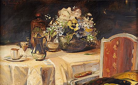 Sample artwork by Henrique Tavares (1905 - 1988), known for painting - View similar artists and auction records