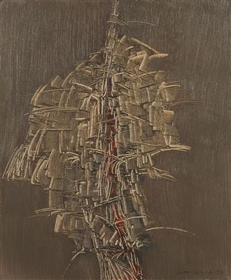 "Via Orientalis XXIII" by Jose Sarmento - Auction record, sale price, and art valuation. Compare with similar artists and explore comparable artworks.