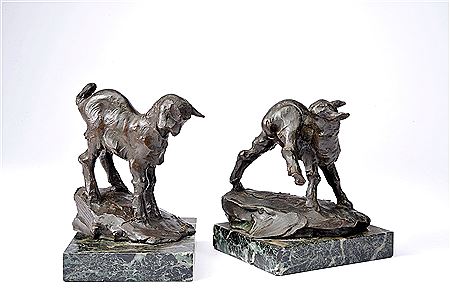 "Cabras" (pair) by Joao da Silva - Auction record, sale price, and art valuation. Compare with similar artists and explore comparable artworks.
