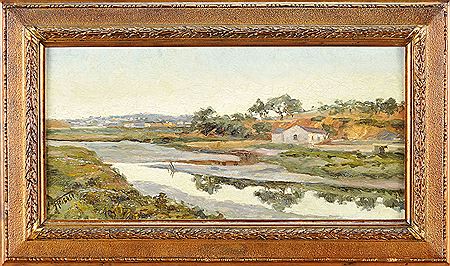 Landscape with houses