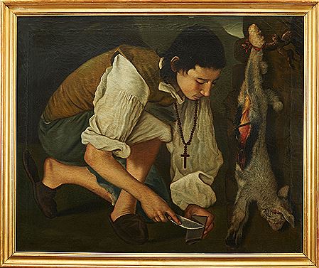 Boy killing a lamb by Josephus Antonius Benedictus Soares Faria et Barros - Auction record, sale price, and art valuation. Compare with similar artists and explore comparable artworks.