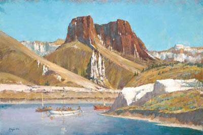 "White Cliffs of the Missouri, Below Hole in the Wall, May 1805"