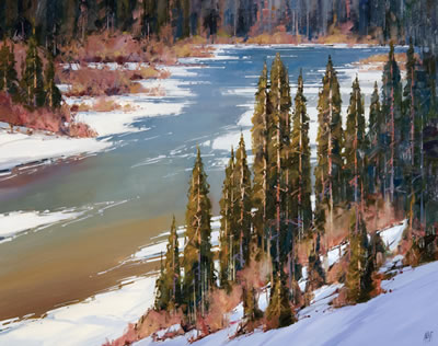 The Snake River in Winter