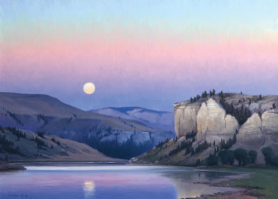 Sample artwork by Jeff Walker (Born 1944), known for western landscape painting, etching, teaching - View similar artists and auction records