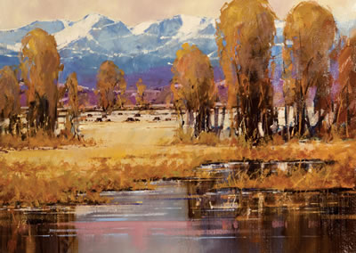 Morning on the Musselshell by David Mayer - Auction record, sale price, and art valuation. Compare with similar artists and explore comparable artworks.