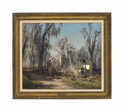 Sample artwork by Hermann Ottomar Herzog (1832 - 1932), known for landscape, marine, genre and nocturne painting - View similar artists and auction records