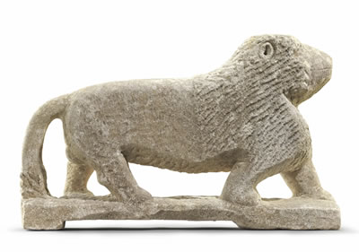 Lion, circa 1937 by William Edmondson - Auction record, sale price, and art valuation. Compare with similar artists and explore comparable artworks.