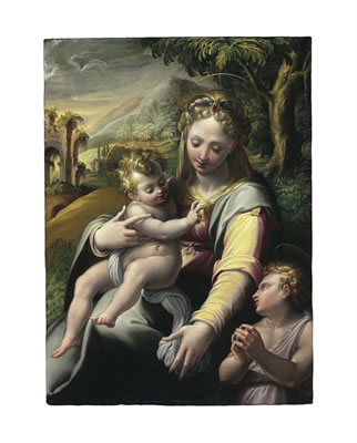 The Madonna and Child with Saint John the Baptist