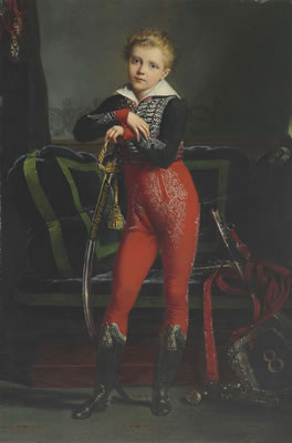 Portrait of Achille Deban de Laborde (1808-1888), later Baron Dedeban de Laborde, full-length, with the medal of the Légion d'honneur