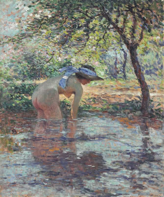 Baigneuse au chapeau