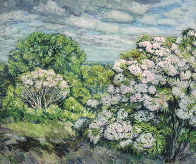 Sample artwork by Edward Francis Rook Jr (1870 - 1960), known for impressionist floral landscape, figure, still life painting - View similar artists and auction records