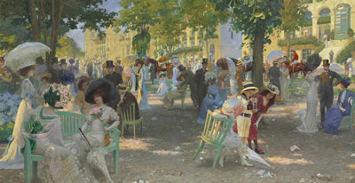 Le pesage de Longchamp