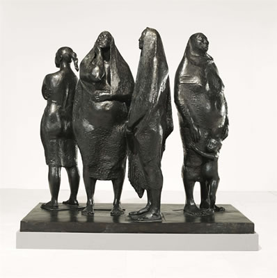 Grupo de cuatro mujeres de pie by Francisco Zuniga - Auction record, sale price, and art valuation. Compare with similar artists and explore comparable artworks.