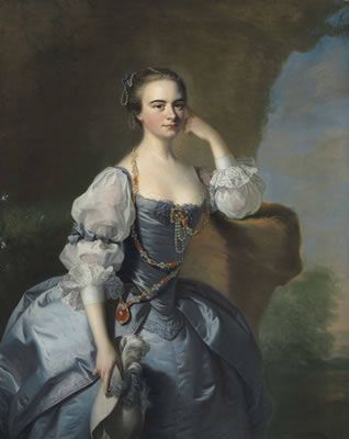 Portrait of Penelope Bayfield of Dedham Grove, Essex, three-quarter-length