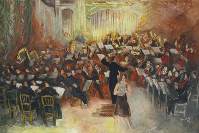 Salle Gaveau, le grand orchestre by Jean Dufy - Auction record, sale price, and art valuation. Compare with similar artists and explore comparable artworks.