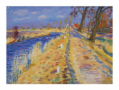 Landscape near Onderdendam (recto); Ameland (verso)