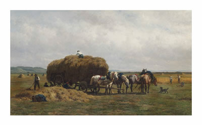 Loading the hay wagon