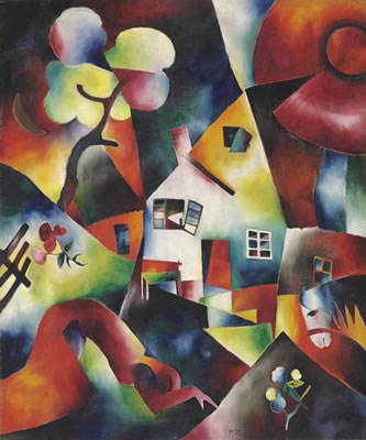 Sample artwork by Arnold Topp (1887 - 1945), known for cubist painting - View similar artists and auction records