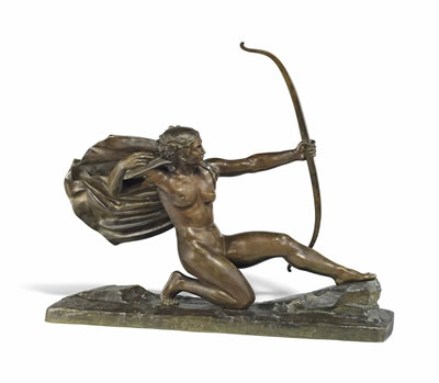Figure of a huntress