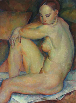 Seated nude by Georges Artemoff - Auction record, sale price, and art valuation. Compare with similar artists and explore comparable artworks.