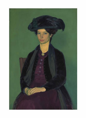 Sample artwork by Henry Taylor Lamb (1883/85 - 1960), known for distorted portrait painting - View similar artists and auction records